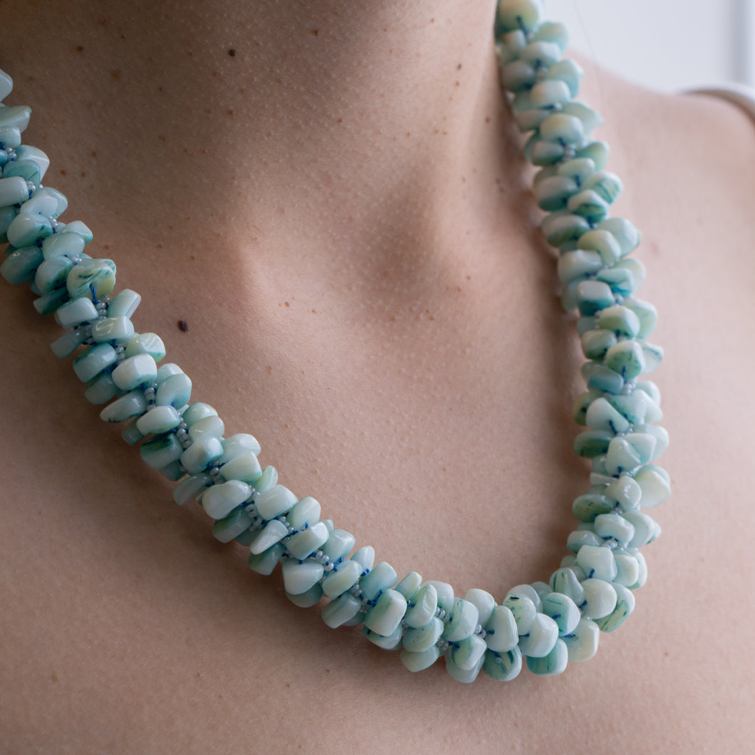 Turquoise Waters Kumihimo Necklace