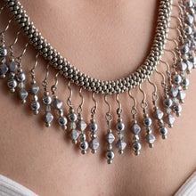 Load image into Gallery viewer, Metallic Pull Kumihimo Necklace
