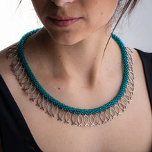 Load image into Gallery viewer, In the Sea Kumihimo Necklace
