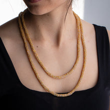 Load image into Gallery viewer, Golden Dreams Kumihimo Necklace

