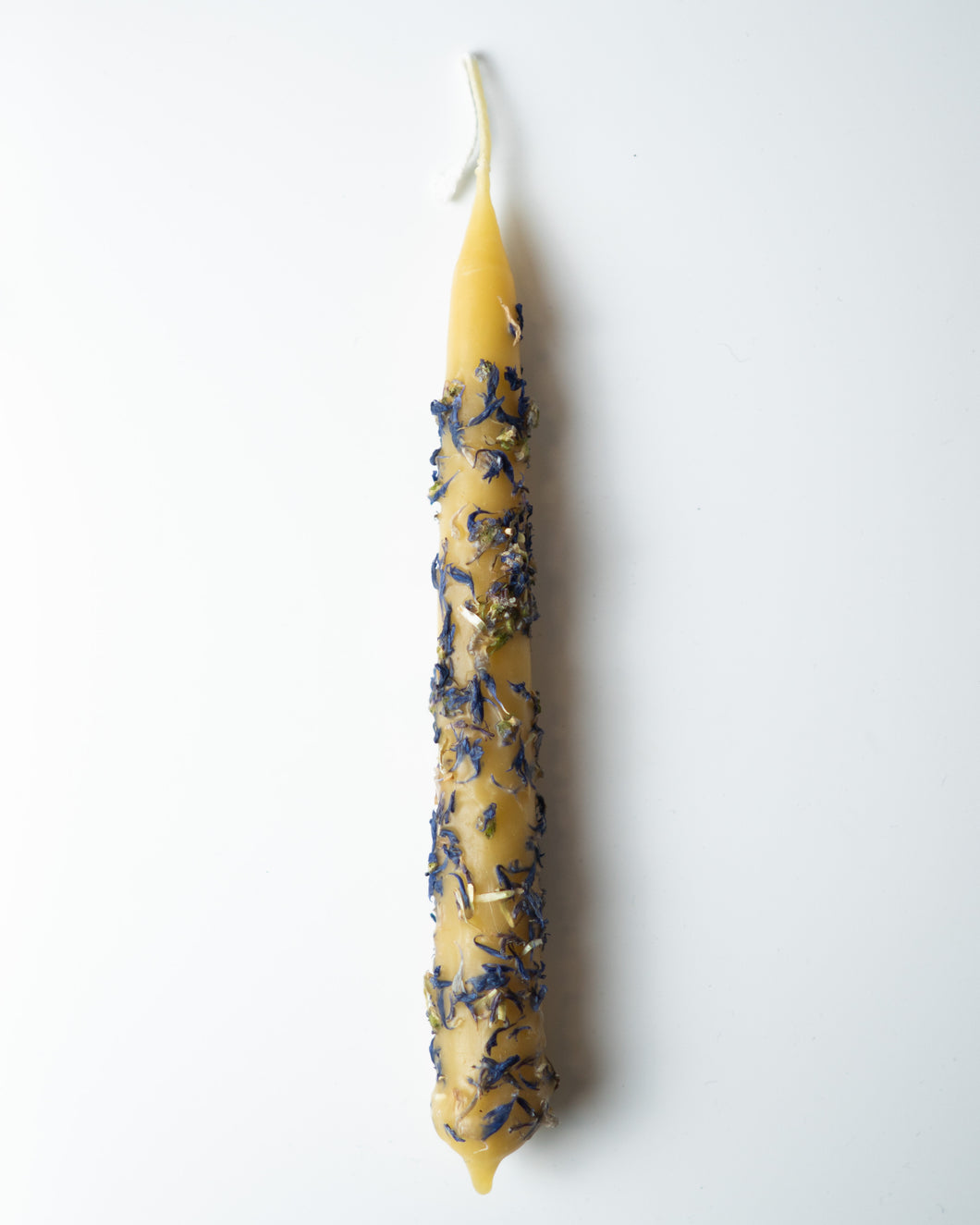 Blue Cornflower Ritual Candle - 100% Beeswax