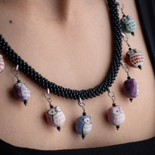 Load image into Gallery viewer, Owl Kumihimo Necklace
