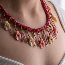 Load image into Gallery viewer, Pink -  Kumihimo Necklace
