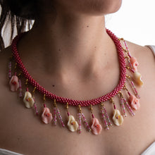 Load image into Gallery viewer, Pink -  Kumihimo Necklace
